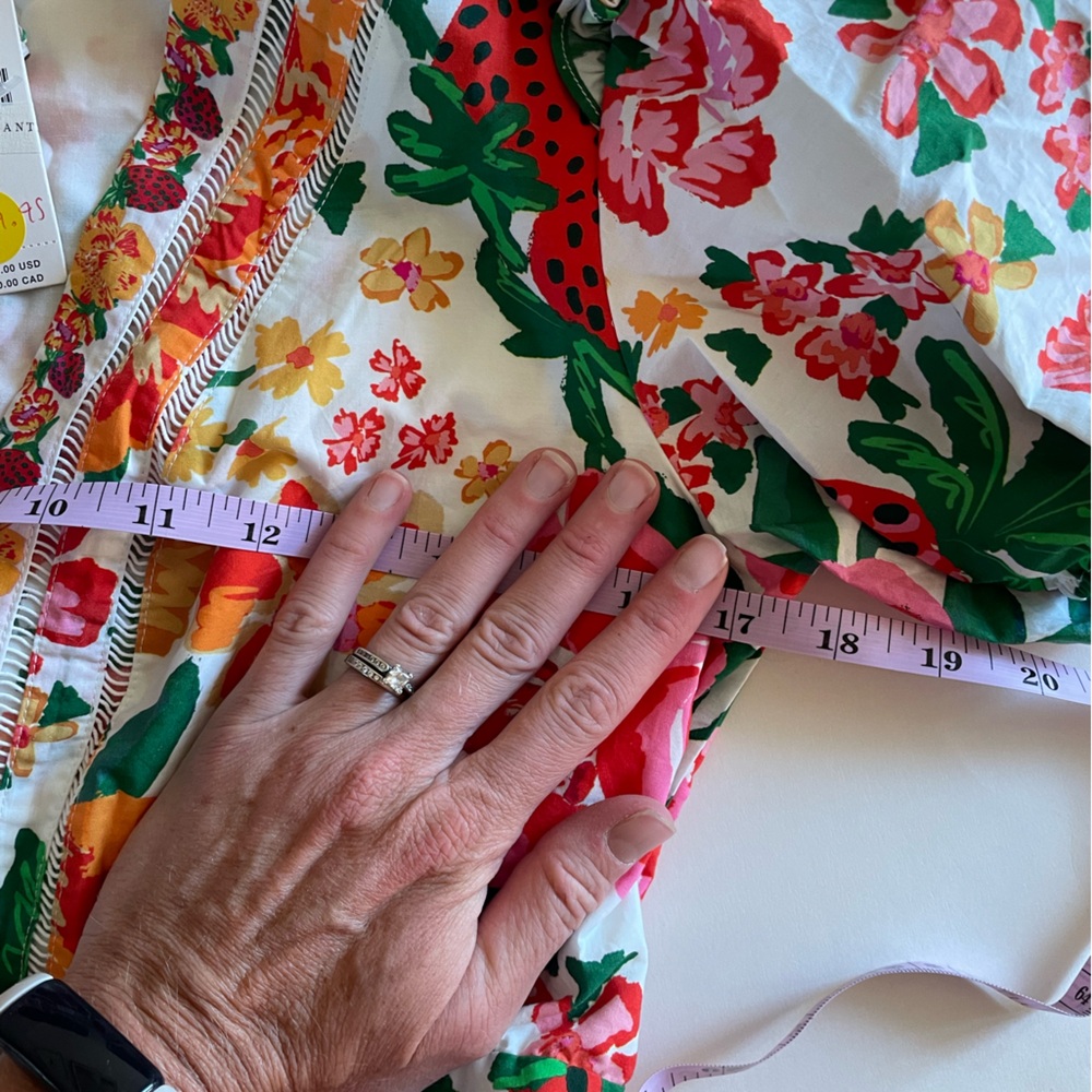 FARM Rio White Floral Cotton Romper with Pink, Orange & Green Florals - Picture 11 of 13